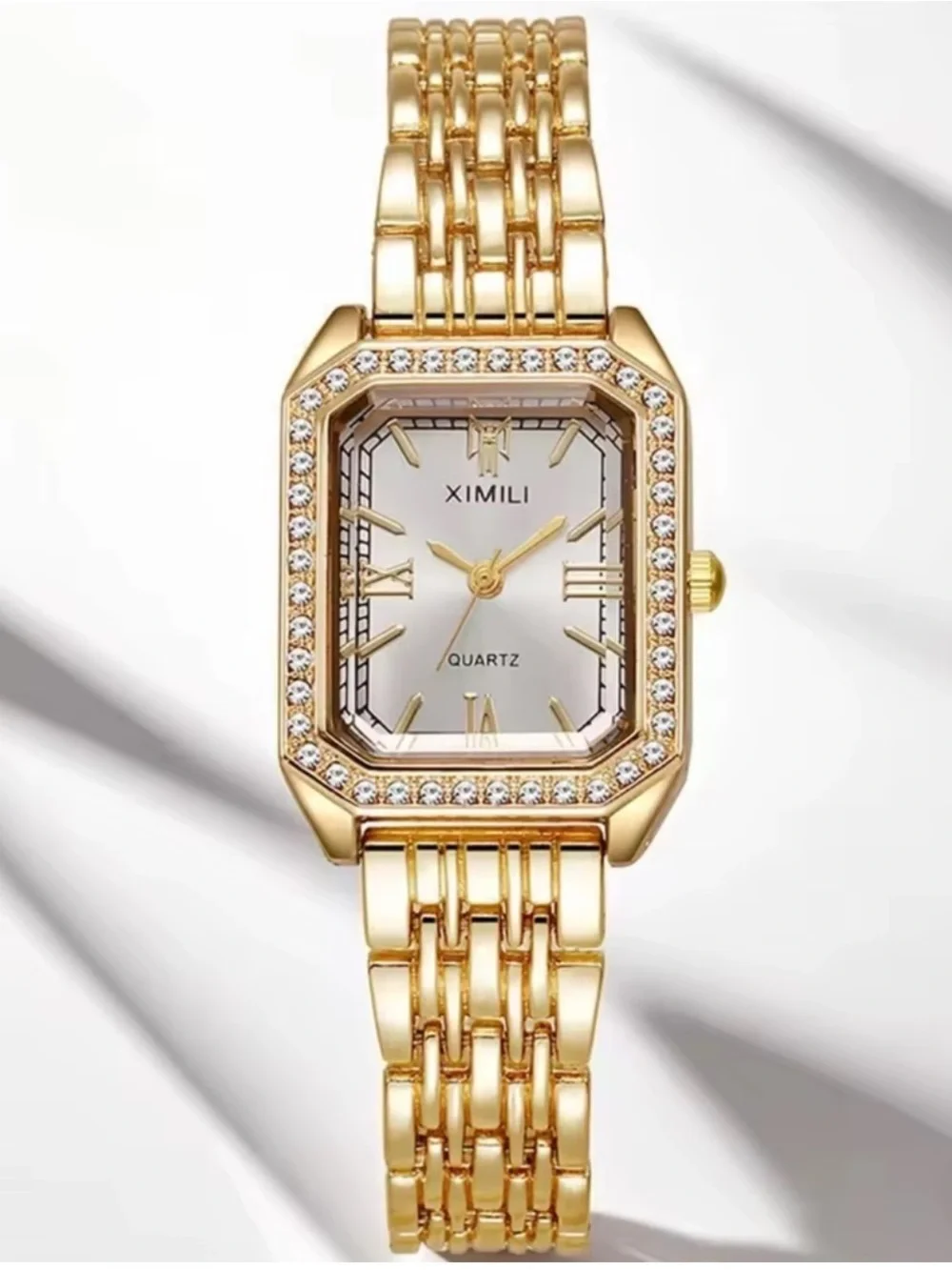 Classic Gold Crystal Watch